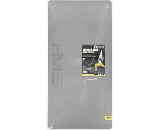 Fitnness Mat HMS Premium MFK07 Light Grey-Black, 120x60cm, EVA 15mm