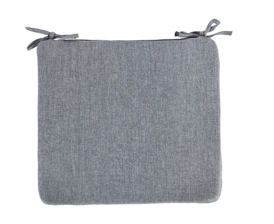 Подушка на стул SIMPLE GREY 38x43x2,5cm, серый, 100%полиэстер, ткань 757