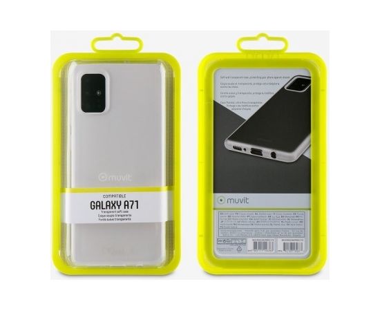 Samsung Galaxy A71 Crystal Soft Cover By Muvit Transparent