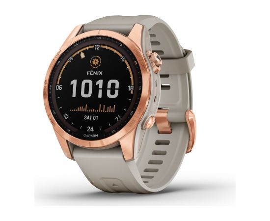 Garmin fenix 7S Solar, rose gold/sand