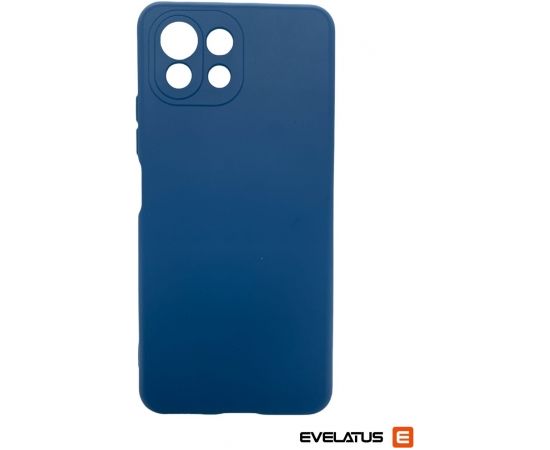 Evelatus  Xiaomi Mi 11 Lite Silicone case With bottom Navy Blue