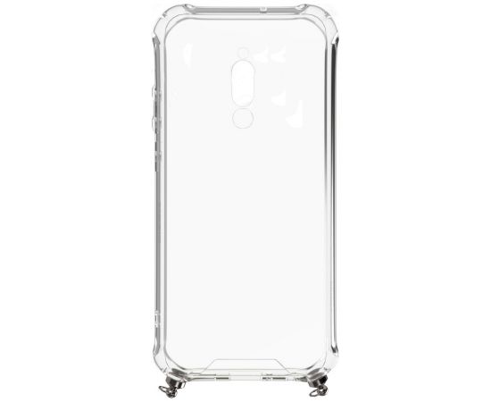 Evelatus Xiaomi Redmi 8 Silicone TPU Transparent with Necklace Strap Space Gray