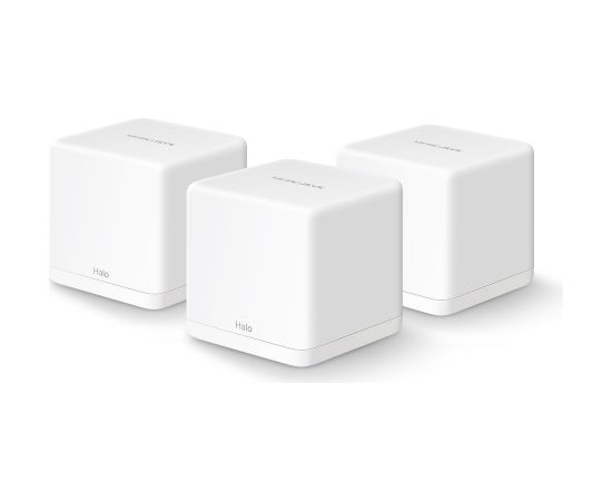 Mercusys AC1300 Whole Home Mesh Wi-Fi System Halo H30G (3-Pack) 802.11ac, 400+867 Mbit/s, Ethernet LAN (RJ-45) ports 2, Mesh Support Yes, MU-MiMO Yes, White