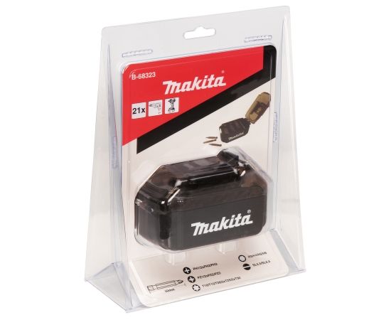 B-68323 21 izmēruUzgaļu komplekts  akumulatora formā  Makita