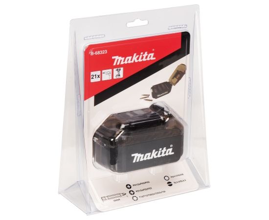 B-68323 21 izmēruUzgaļu komplekts  akumulatora formā  Makita
