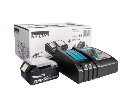 Lādēšanas komplekts 18V, 1XBL1850B, DC18RC 191B51-7 Makita