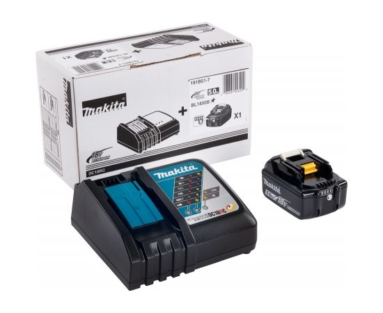 Lādēšanas komplekts 18V, 1XBL1850B, DC18RC 191B51-7 Makita