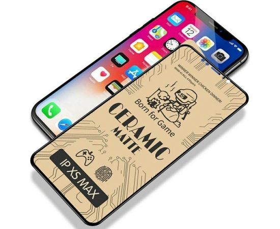 Fusion Matte Ceramic matēta aizsargplēve telefonam Apple iPhone SE 2020 melns