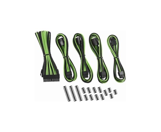 CableMod 8+6 Series Classic ModMesh Sleeved Cable Extension Kit Green