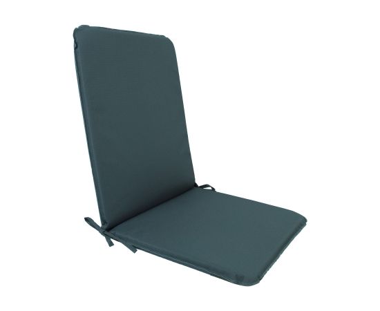 Chair pad with backrest OHIO-2 43x90x2,5cm, dark grey