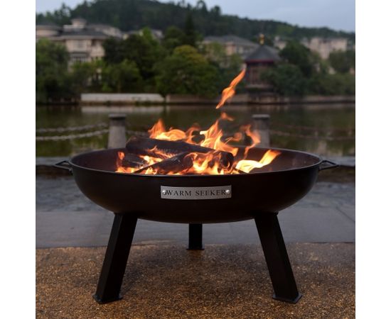 Uguns vieta WARM SEEKER D55xH35cm, materāls: tērauds, krāsa: melns Ugunskura vieta