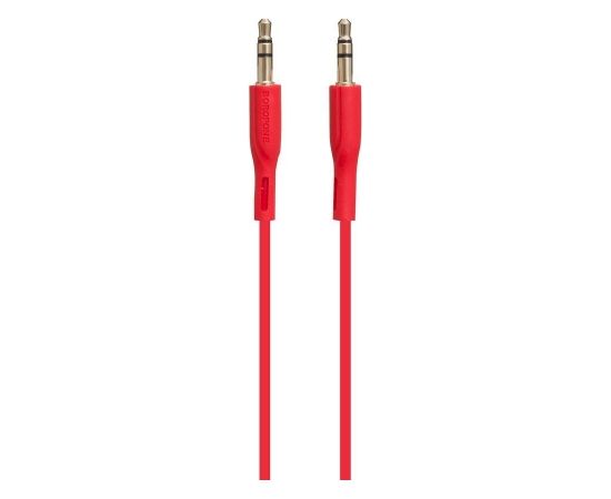 Borofone BL1 Premium AUX vads 3.5 mm -> 3.5 mm 1m sarkans