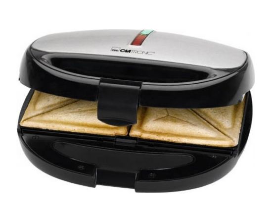 Clatronic ST/WA 3670 sandwich maker 800 W Black,Stainless steel