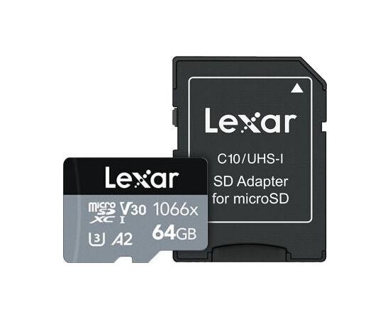 MEMORY MICRO SDXC 64GB UHS-I/W/A LMS1066064G-BNANG LEXAR