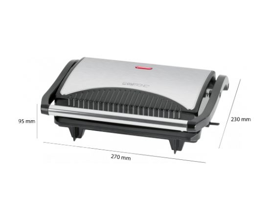 Electric grill Clatronic MG 3519 (700W, black and silver)