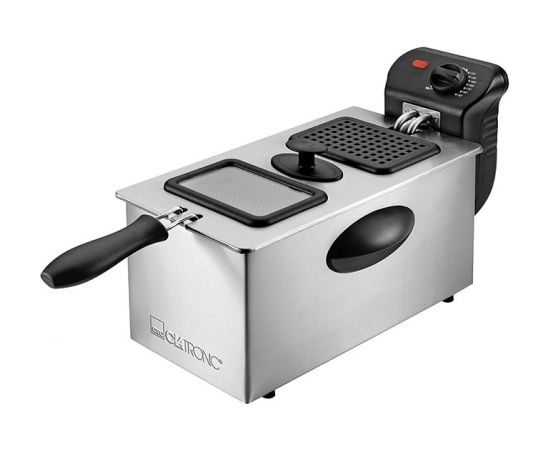 Clatronic FR 3587 Deep fryer 3 L Single Black,Stainless steel Stand-alone 2000 W