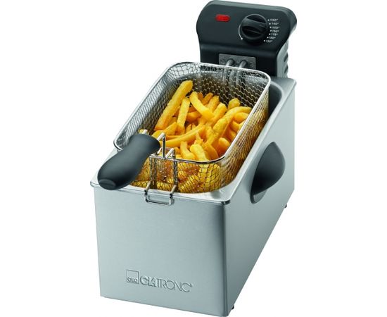 Clatronic FR 3587 Deep fryer 3 L Single Black,Stainless steel Stand-alone 2000 W