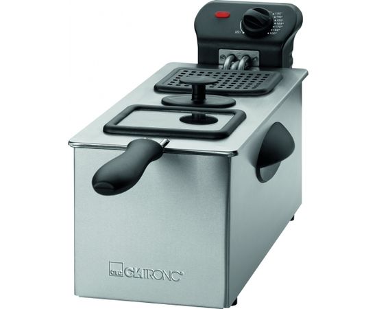 Clatronic FR 3587 Deep fryer 3 L Single Black,Stainless steel Stand-alone 2000 W