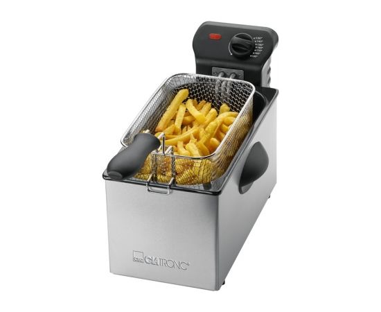 Clatronic FR 3586 Fryer 3 L Silver,Stainless steel Stand-alone 2000 W