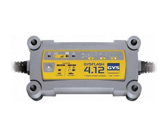 Akumulātoru uzlādes ierīce ar mikroprocesoru 4A 12V 1,2-70AH(125Ah) GYS Akumulatoru lādētāji, starteri