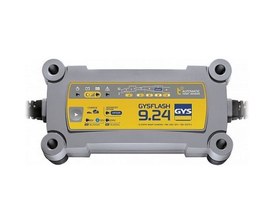 Akumulatora lādētājs ar mikroprocesoru GYSFLASH 9A 6-24V GYS Akumulatoru lādētāji, starteri