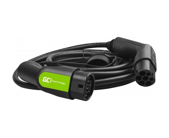 Green Cell EV10 electric vehicle charging cable Black Type 2 1 7 m