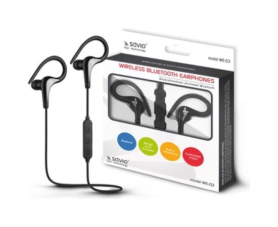 Savio WE-03 Wireless Bluetooth Earphones