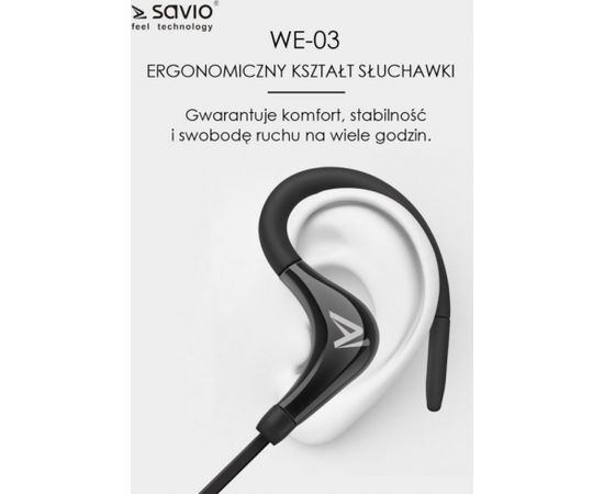 Savio WE-03 Wireless Bluetooth Earphones