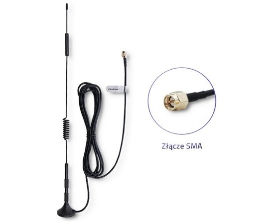 Qoltec 57015 Omnidirectional Antenna 4G LTE DUAL | 7dBI | Indoor | Outdoor