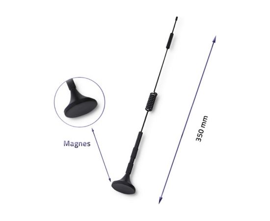 Qoltec 57015 Omnidirectional Antenna 4G LTE DUAL | 7dBI | Indoor | Outdoor