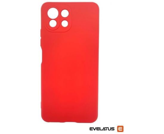 Evelatus  Xiaomi Mi 11 Lite Silicone case With bottom Red