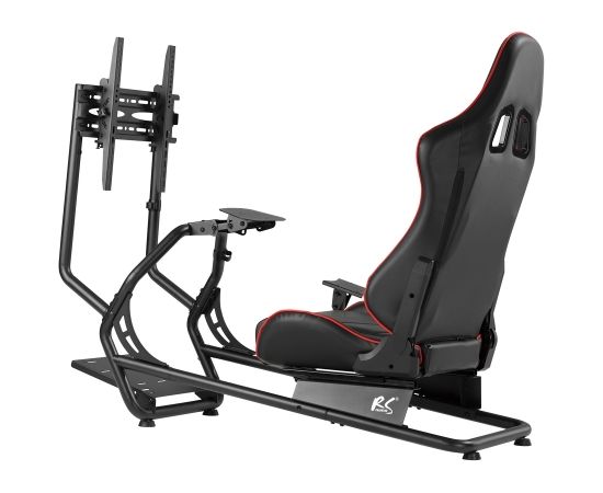 Nano Rs NanoRS RS160 Gaming Chair Racing Simulator Stand 3 in 1 PC Console Gamers Synthetic Leather Cover Steering Wheel Stand TV Bracket Up to 50" Max. Vesa 400x400