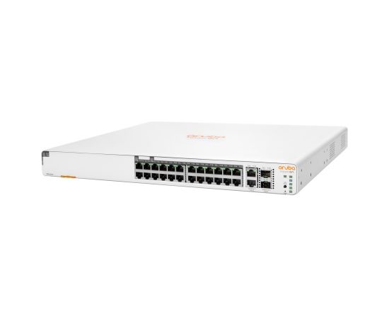 Hewlett Packard Enterprise Aruba Instant On 1960 24G 20p Class4 4p Class6 PoE 2XGT 2SFP+ 370W Managed L2+ Gigabit Ethernet (10/100/1000) Power over Ethernet (PoE) 1U White