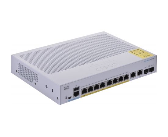 Cisco CBS350-8FP-E-2G-EU network switch Managed L2/L3 Gigabit Ethernet (10/100/1000) Silver Switch