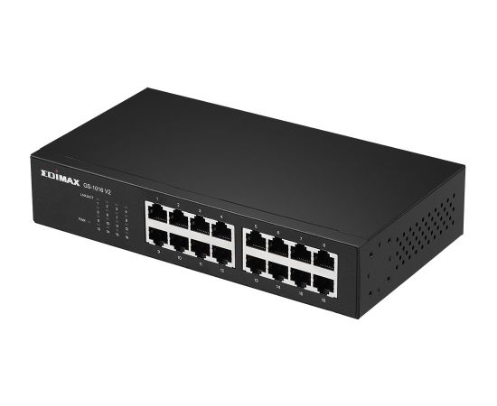 Edimax GS-1016 V2 network switch Managed Gigabit Ethernet (10/100/1000) Black