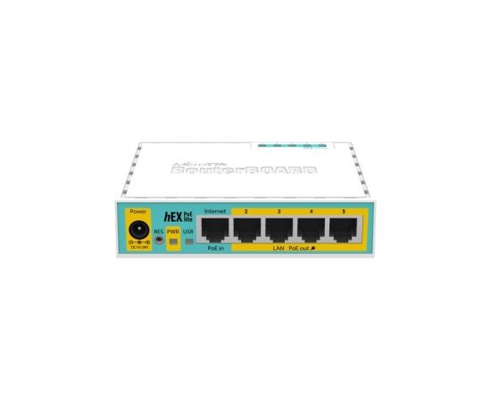 (Ir veikalā) Mikrotik hEX PoE lite 5port ethernet router