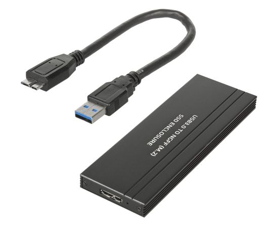 Maclean MCE582 SSD Case Adapter SSD M.2, NGFF, USB 3.0, Sizes 2230/2240/2260/2280, Aluminum enclosure,