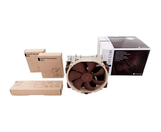 Noctua NH-U14S computer cooling component Processor Cooler 12 cm Brown, Stainless steel