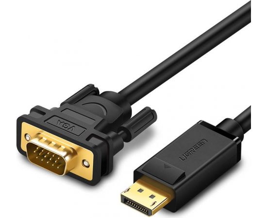 DisplayPort to VGA UGREEN DP105 cable, FullHD, unidirectional, 1.5m (black)