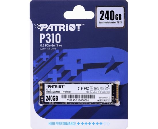 SSD Patriot P310 240GB M.2 2280