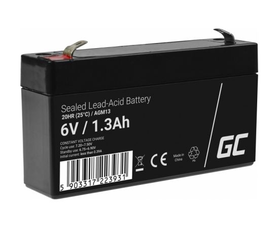 Green Cell AGM13 UPS battery Sealed Lead Acid (VRLA) 6 V 1.3 Ah