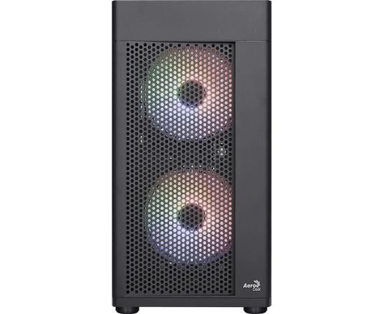 Aerocool HEXFORMBKV2 Micro ATX PC Case 3 Fans FRGB Black