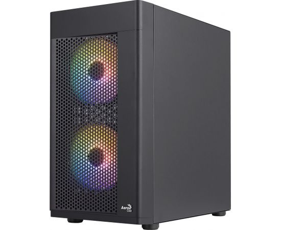 Aerocool HEXFORMBKV2 Micro ATX PC Case 3 Fans FRGB Black