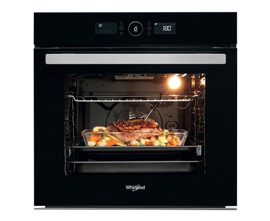 Whirlpool AKZ99480NB cepeškrāsns, 6th Sense, pirolīze, tel.vad., melna