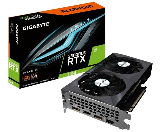 Gigabyte GV-N3050EAGLE OC-8GD NVIDIA GeForce RTX 3050 8 GB GDDR6