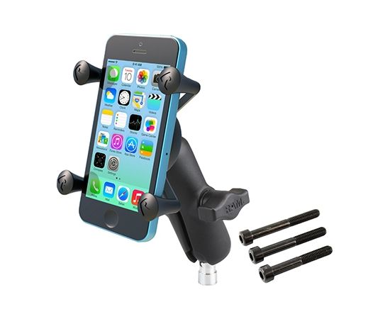 RAM Mounts X-Grip Phone Mount with Motorcycle Handlebar Clamp Base