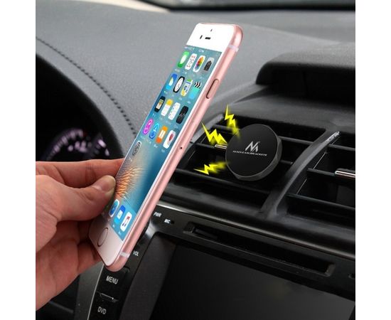 Maclean Car Phone Holder, Universal, Ventilation Grille, Magnetic, MC-323 Telefonu Turētāji Auto Velo Moto