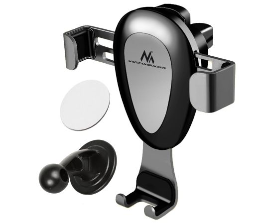 Maclean car phone holder, universal, for the ventilation grille, gravity, max. center distance 90mm, MC-324