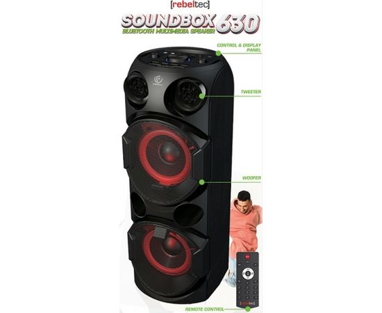 Rebeltec SoundBox 630 Portable Bluetooth player  70W RMS