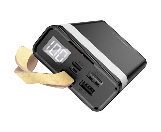 Повербанк Borofone BJ18 COOLMY 20000 мАч / 2 x USB черный